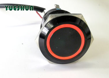 Commutatore di pulsante illuminato miniatura 19mm che chiude a prova d'umidità momentaneo